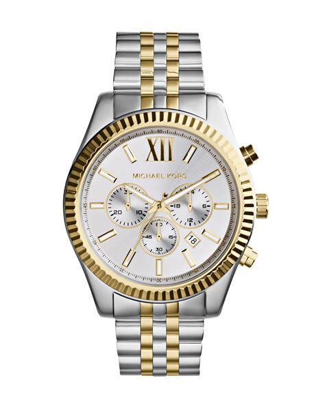 michael kors lexington watch silver review|Michael Kors lexington chronograph watch.